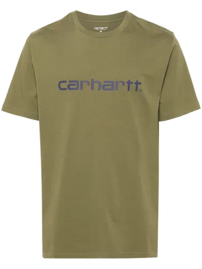 Carhartt Script T-shirt In Green