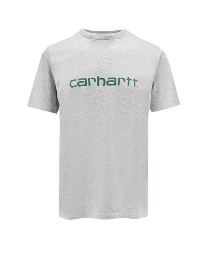 Carhartt Script T-shirt In Grey