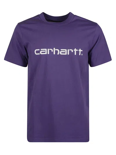 Carhartt Script T-shirt In Lilla