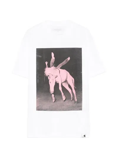 Carhartt Sean Hamilton Graphic-print T-shirt In White