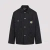 Carhartt Work In Progress Seaton Pinstripe Chore Jacket In Seaton Stripe Black Wax