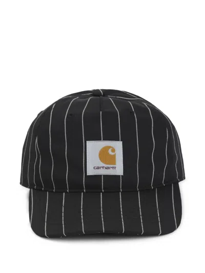 Carhartt Seaton Cap In Seaton Stripe Black Wax