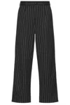 Carhartt Black Seaton Trousers In Seaton Stripe & Black