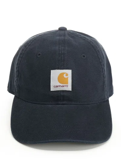 Carhartt Selby Logo-patch Cap In Blue
