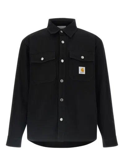 Carhartt Wip Selby Shirt Jac Cotton Canvas In Black