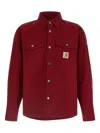 Carhartt Overshirt With Buttoned Cuffs And Pockets In Red