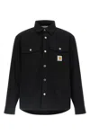 Carhartt Button-down Collar Overshirt Chest Pockets In Black