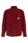 Carhartt Overshirt With Buttoned Cuffs And Pockets In Red