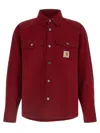 Carhartt Overshirt With Buttoned Cuffs And Pockets In Red