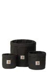 Carhartt Set Of 3 Saucers In Green