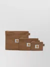 Carhartt Set Of Three Canvas Pouches