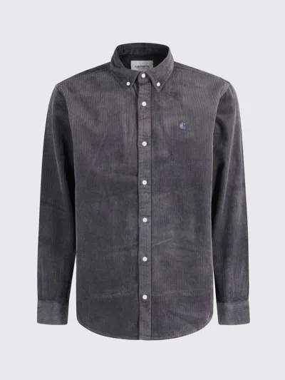 Carhartt Shirt  Wip Men Color Charcoal In Blue