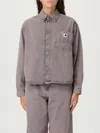 Carhartt Georgia Logo Patch Denim Jacket In Purple