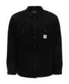 Carhartt Work In Progress Flint Corduroy Button-up Shirt In Black
