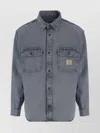 Carhartt Blue Tigan Shirt Shirt Jacket In Gray