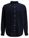 Carhartt Long Sleeve Corduroy Shirt With Button Collar In Blue