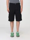 Carhartt Cotton Shorts With Patch Pockets In Black