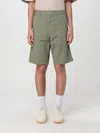 Carhartt Man Shorts & Bermuda Shorts Military Green Size 34 Cotton In Grün