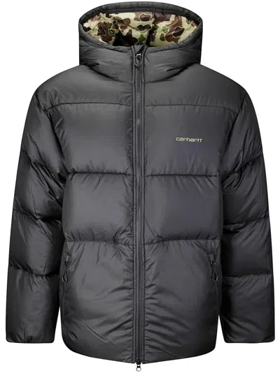 Carhartt Short Down Jacket With Hood  Wip In Black