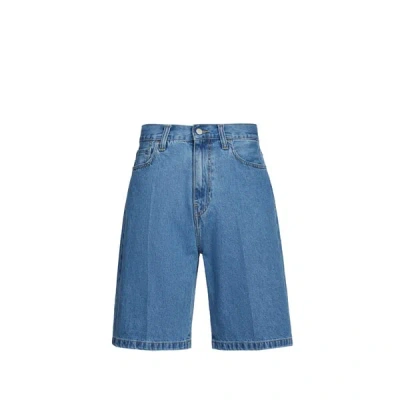 Carhartt Landon Bermuda Denim Shorts In Blue