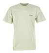 Carhartt Short Sleeve American Script T Shirt Pale Olive In Neutral