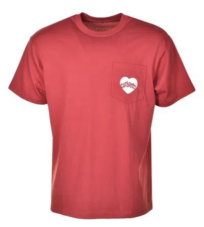 Carhartt Short Sleeve Amour Pocket T Shirt Red