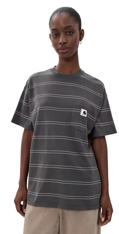 Carhartt Short Sleeve Bert Pocket T-shirt Bert Stripe/graphite