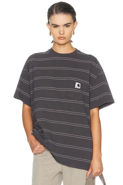 Carhartt Short Sleeve Bert Pocket T-shirt In Gray