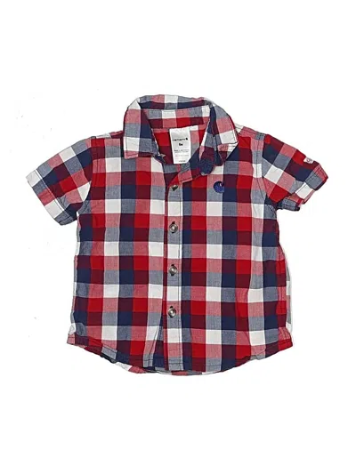 Pre-owned Carhartt Babies' Short Sleeve Button Down Shirt In Red