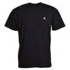Carhartt Short Sleeve Chase T Shirt Dark Navy Gold In Black