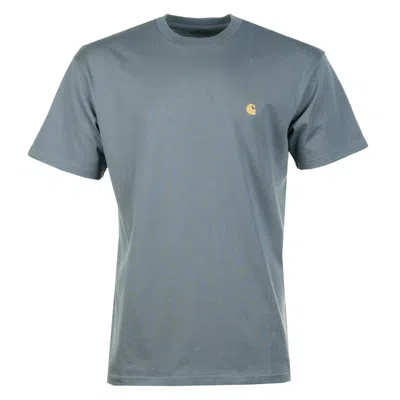 Carhartt Short Sleeve Chase T Shirt Cozy Blue