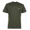 Carhartt S/s Chase Olive Green T-shirt In Green