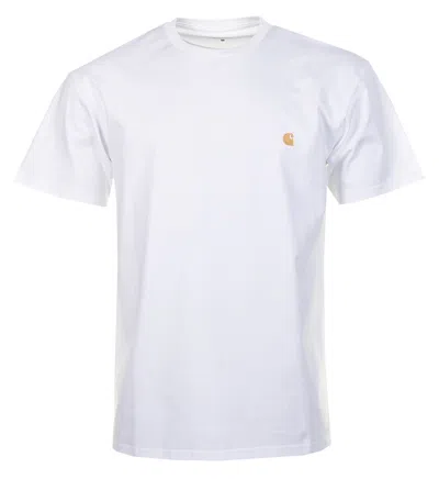 Carhartt Short Sleeve Chase T Shirt White Gold