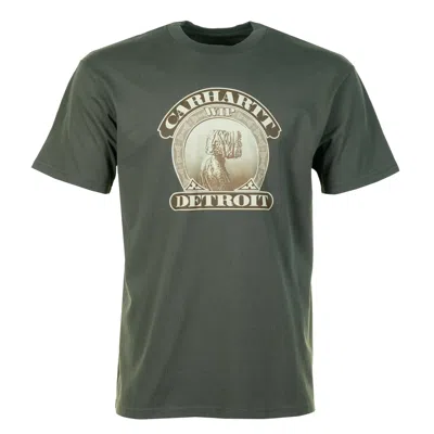 Carhartt Short Sleeve Cold World T Shirt Opuntia In Green