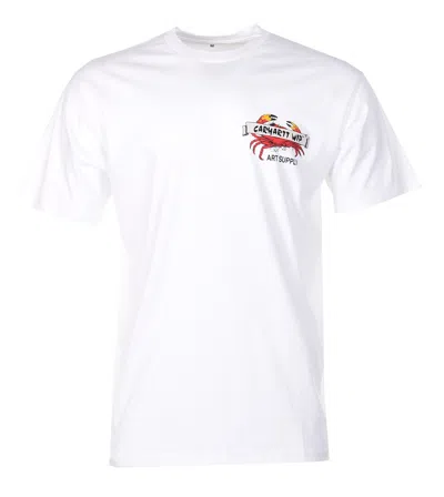 Carhartt Short Sleeve Crab Paint T Shirt White