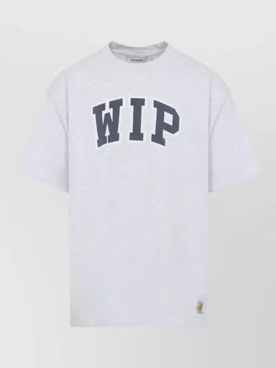 Carhartt Short Sleeve Crew Neck Logo T Shirt In White