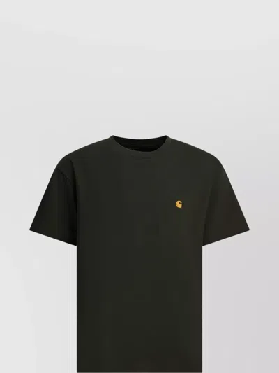 Carhartt Short Sleeve Crew Neck T-shirt Design In Black