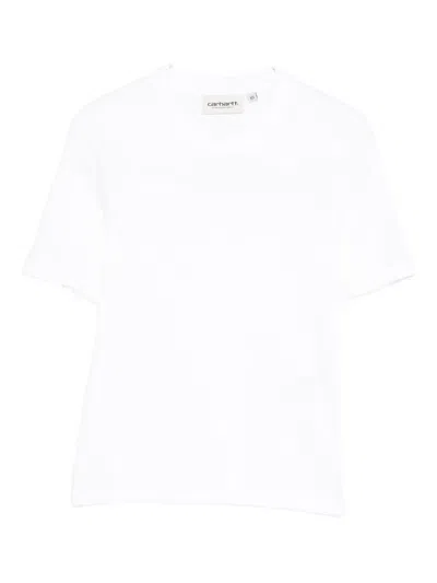 Carhartt Short-sleeve Cropped T-shirt In White