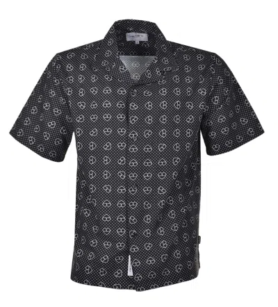 CARHARTT SHORT SLEEVE FUROSHIKI PRINT SHIRT BLACK