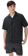 Carhartt Work In Progress Furoshiki Camp Shirt In Furoshiki Print/black