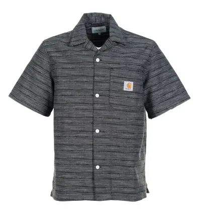 CARHARTT SHORT SLEEVE GELLAR SHIRT BLACK RINSED