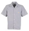 Carhartt Mens Gellar Stripe Multicolor Gellar Striped Short-sleeve Cotton Shirt Xl In Gray