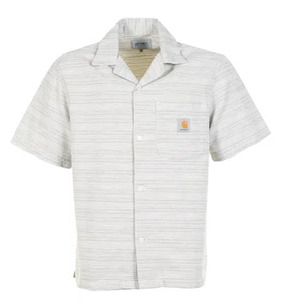 Carhartt Short Sleeve Gellar Shirt Wax Rinsed In Sand