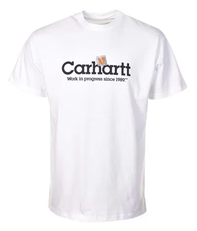 Carhartt Short Sleeve Label Script T Shirt White