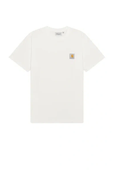 Carhartt Short Sleeve Nelson T-shirt In Wax (white)