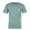 Carhartt T Shirt With Chest Pocket In Green