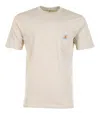 Carhartt Short Sleeve Pocket T Shirt Wall In Neutral
