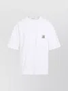 Carhartt Wip Cotton T-shirt With Logo Patch In White