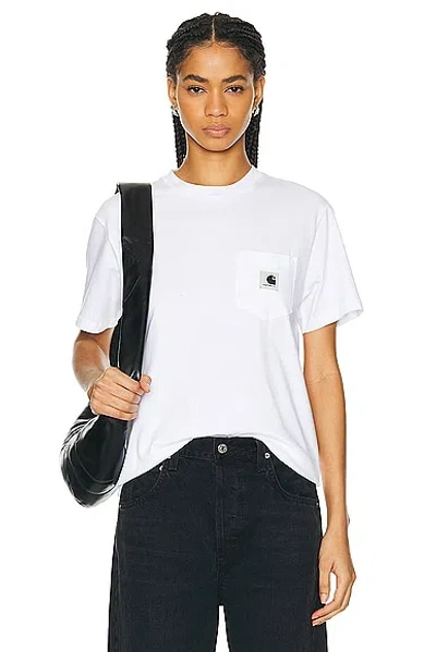 Carhartt Short Sleeve Pocket T-shirt In Transparent