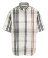 Carhartt Roslin Flannel Check Short-sleeved Shirt In Beige
